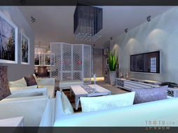 现代风格客厅装修效果图赏析 长延居会展明珠案例